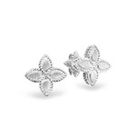 Серьги-винты из белого золота 585 пробы