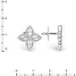 Серьги-винты из белого золота 585 пробы