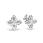 Серьги-винты из белого золота 585 пробы