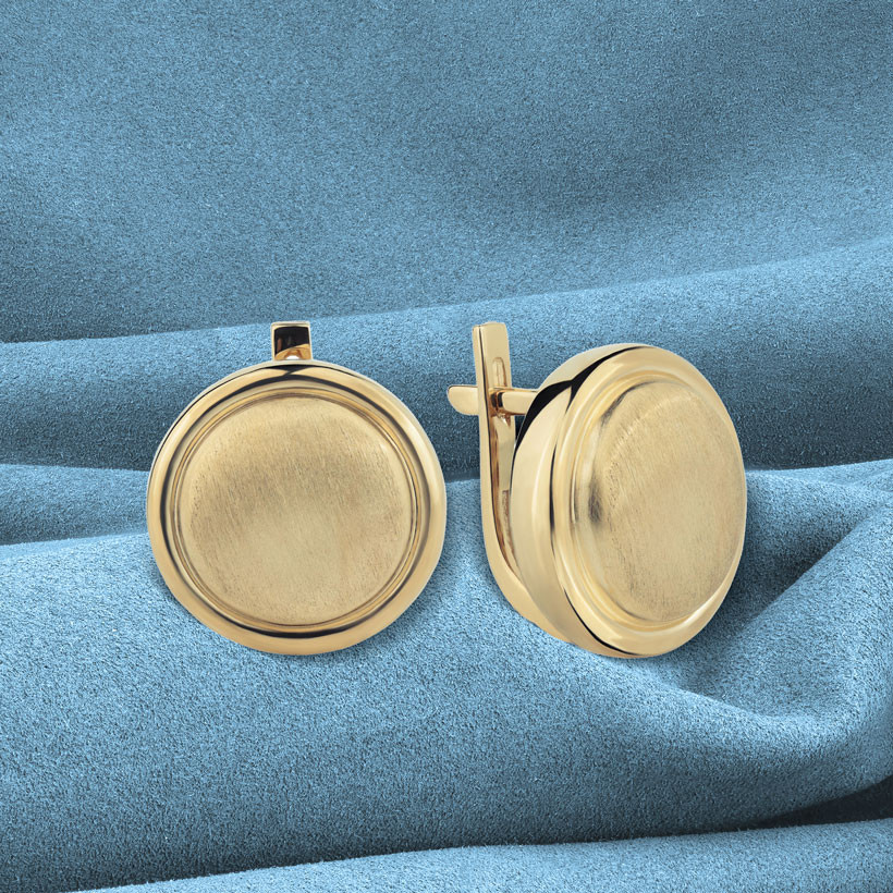 Серьги из красного золота 585 пробы