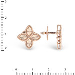 Серьги-винты из красного золота 585 пробы