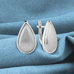 Серьги из белого золота 585 пробы