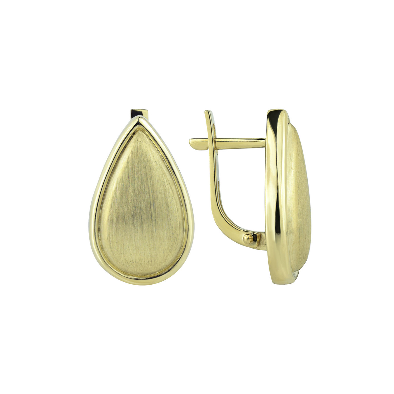 Серьги из лимонного золота 585 пробы