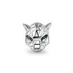 Подвеска PUMA TRANSFORME из белого золота 585 пробы с изумрудом